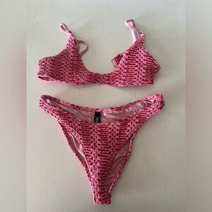 Triangl Crochet Pink Bikini